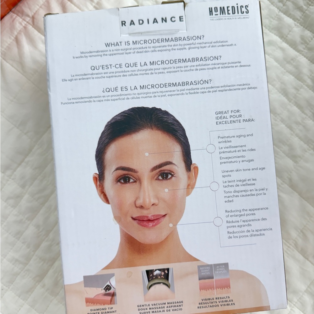 Homedics Radiance Microdermabrasion System - White - Picture 3 of 3